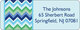 Blue Chevron Address Labels Image 1 of 2